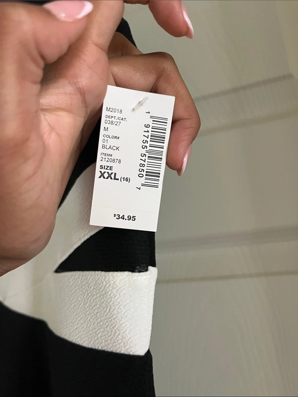 The Children's Place Black and White Sleeveless Fit-and-Flare Dress
